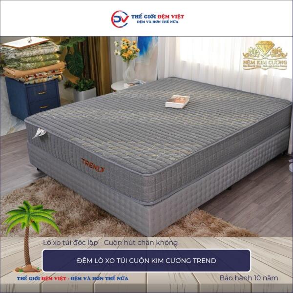 Đệm lò xo túi cuộn Kim Cương Trend 6